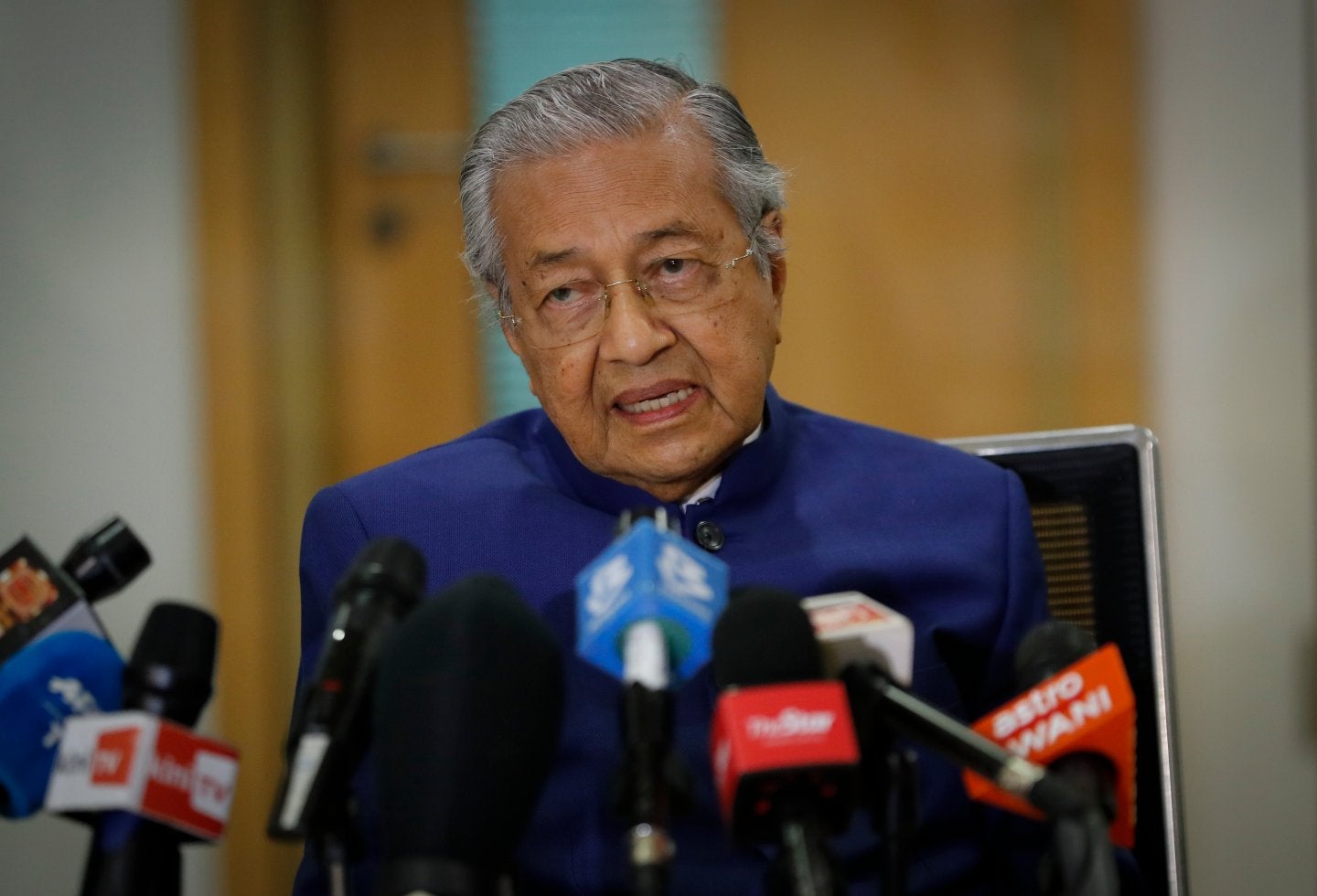 Mahathir Mohamad. exprimer ministro de Malasia