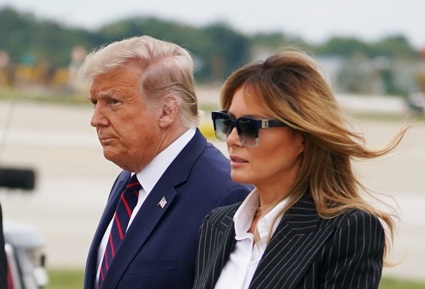 Melania Trump junto a Donald Trump