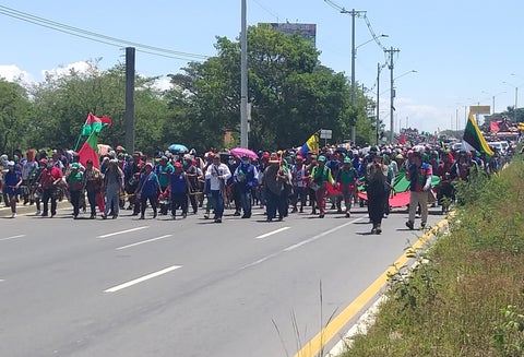 Minga indígna en Cali