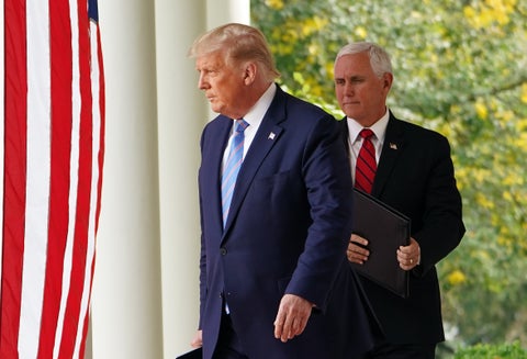 Donald Trump y Mike Pence, vicepresidente de EE.UU.