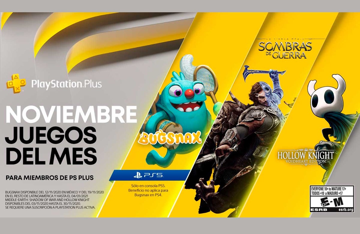 juegos Ps Plus para noviembre
