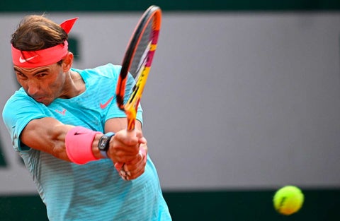 Rafael Nadal en el Roland Garros