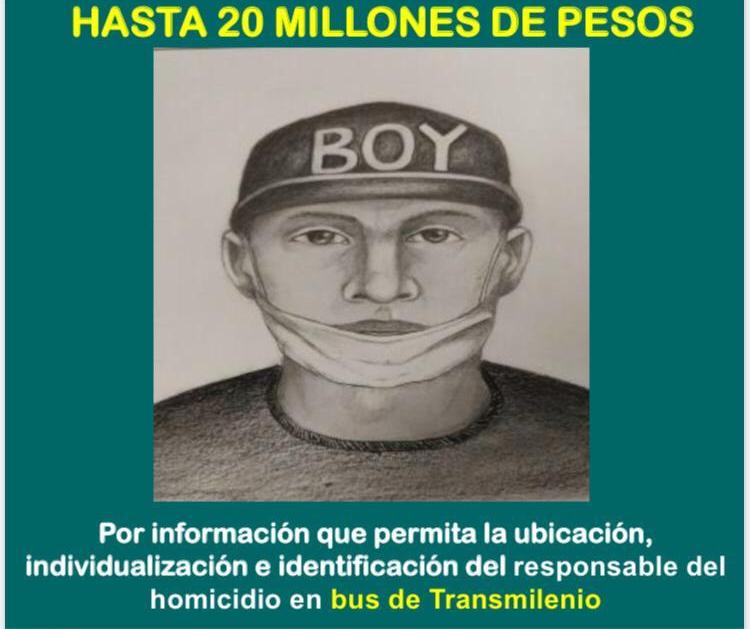 Retrato hablado de presunto asesino de usuario de Transmilenio