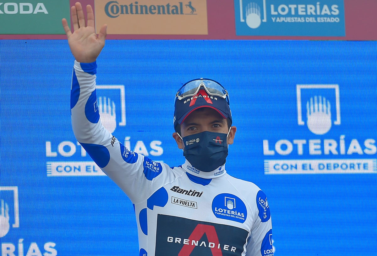 Richard Carapaz, líder de la Vuelta a España