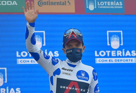 Richard Carapaz, líder de la Vuelta a España