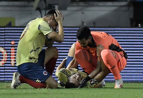Santiago Arias y la dura lesión