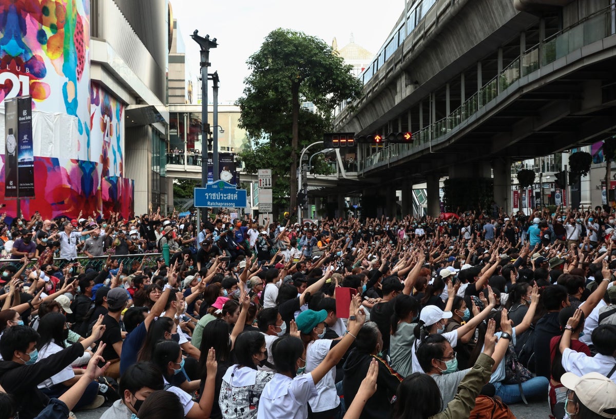 Protestas en Tailandia en medio de pandemia