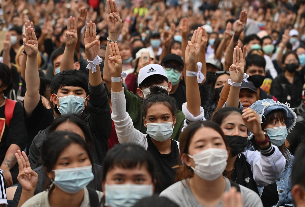 Protestas en Tailandia en medio de pandemia