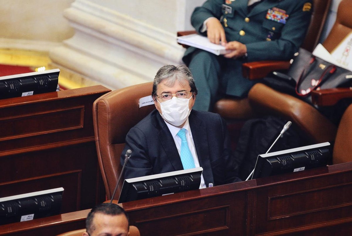 Ministro de Defensa, Carlos Holmes Trujillo en debate de control político en Cámara
