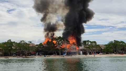 Capturan a una menor y tres adultos presuntamente relacionados en el incendio de Playa Blanca, Isla de Barú