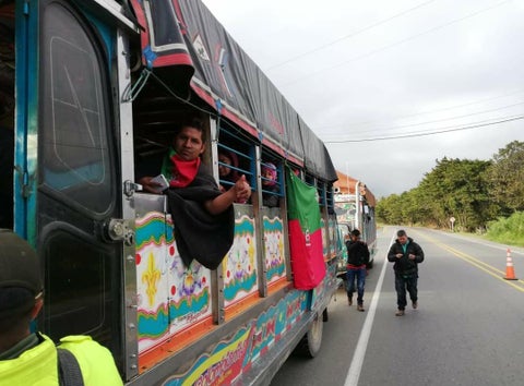 Indígenas se concentran en Caloto