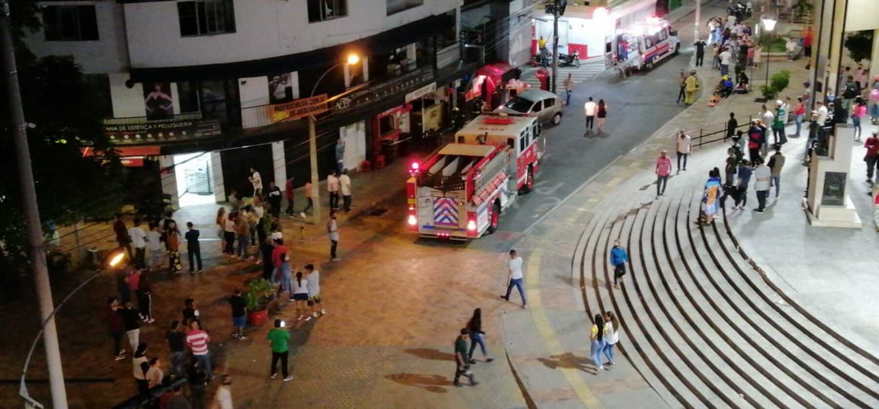 Lugar de la emergencia en Bello, Antioquia.