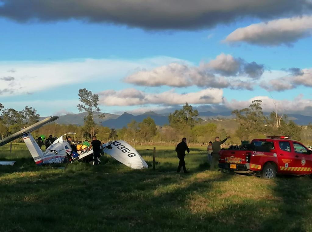 Accidente de avioneta en Cundinamarca