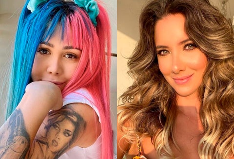Yina Calderón y Daniella Álvarez