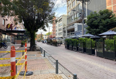 Obras en Zona Rosa de Bogotá