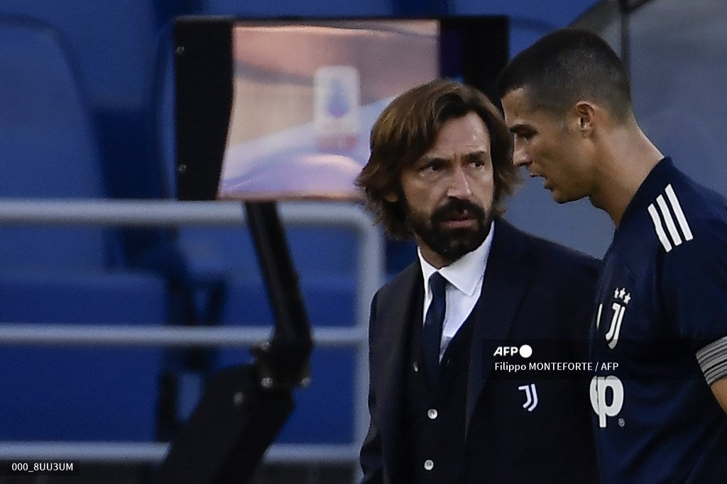 Cristiano Ronaldo y Andrea Pirlo.
