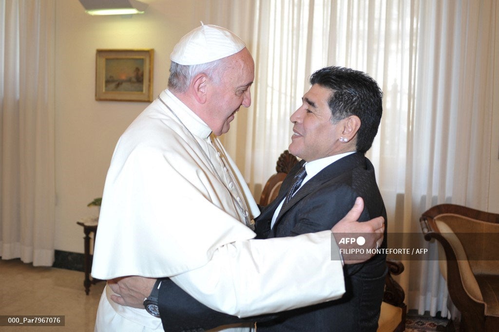 Maradona y Papa