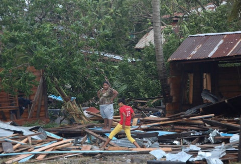 Paso de Huracán Eta en Nicaragua