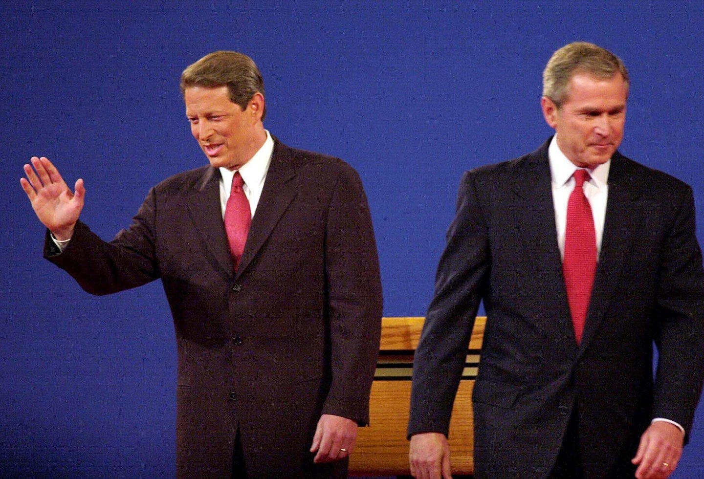 Al Gore y George W. Bush en 2000