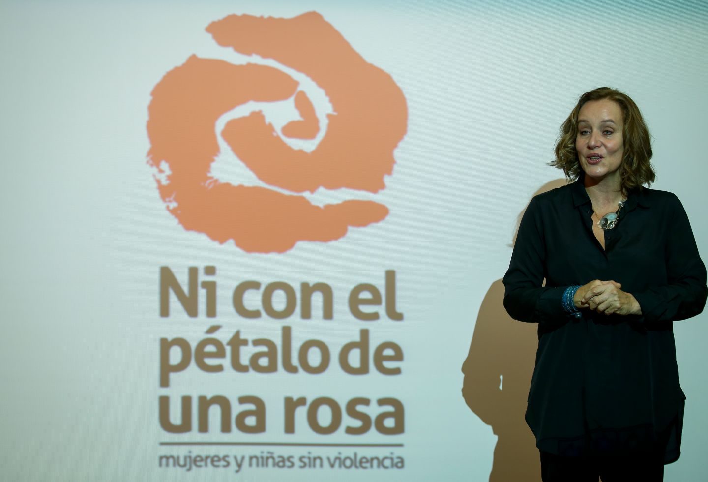 Alejandra Borrero, actriz promotora de campañas en contra de la violencia hacia las mujeres