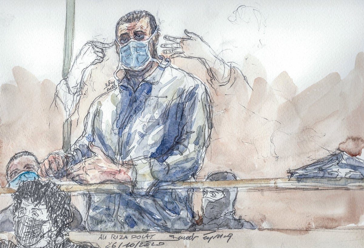 Ali Riza Polat compareciendo en audiencia sobre ataque a Charlie Hebdo