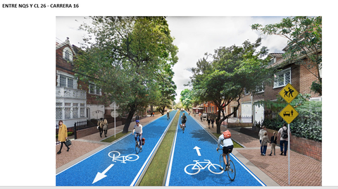 Proyecto de ciclo-alameda que conectará a Bogotá de sur a norte