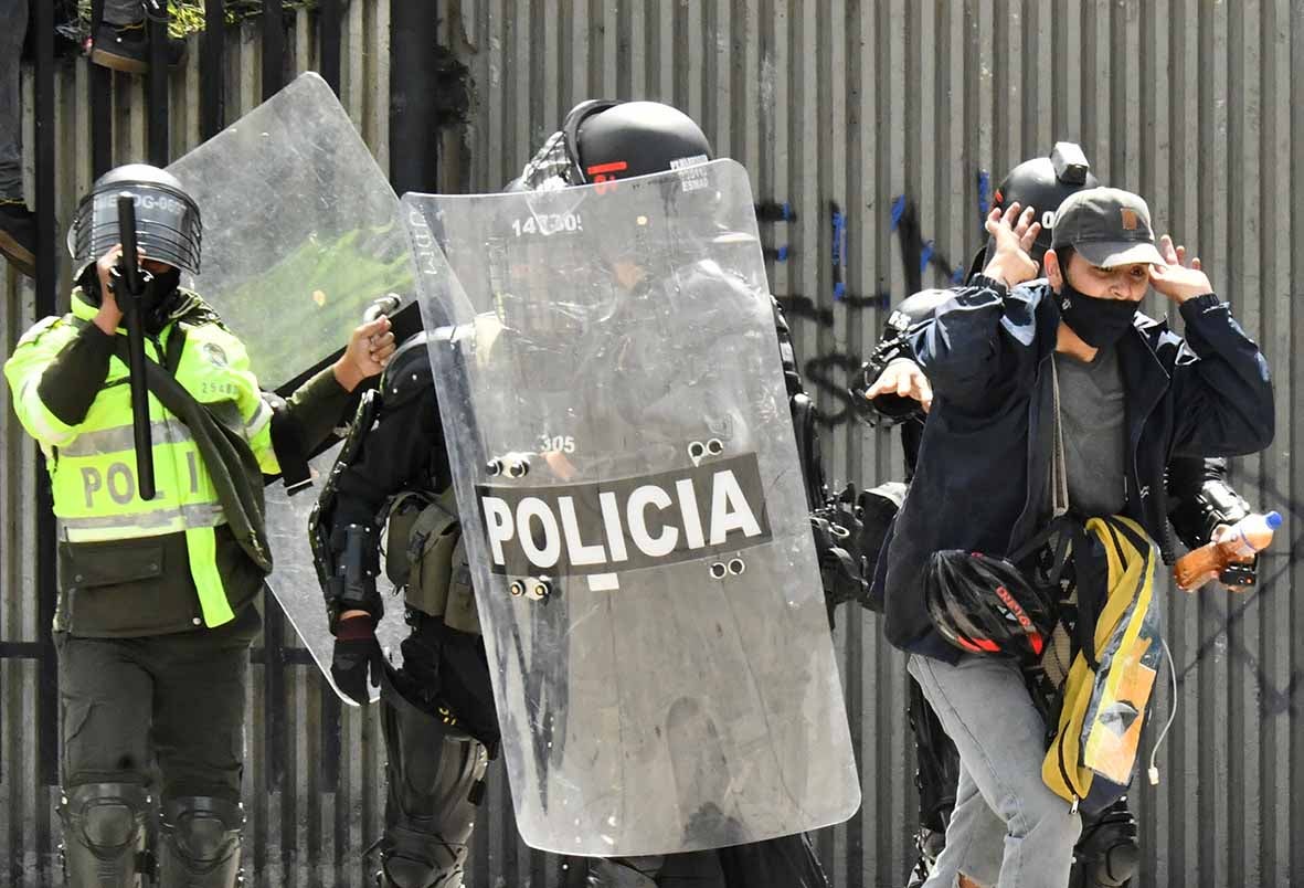 Protestas en Bogotá