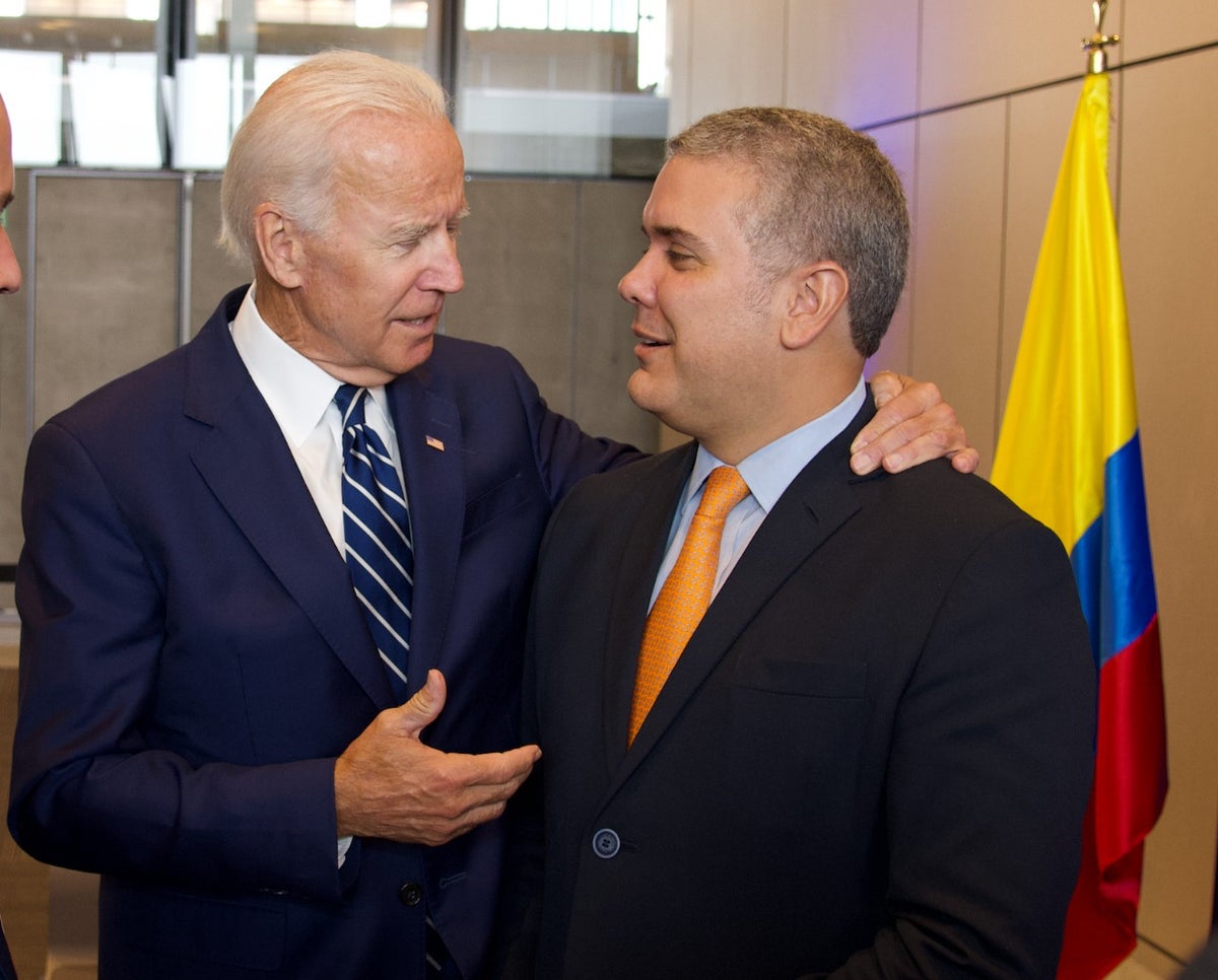 Presidente Iván Duque y presidente de Estados Unidos, Joe Biden.