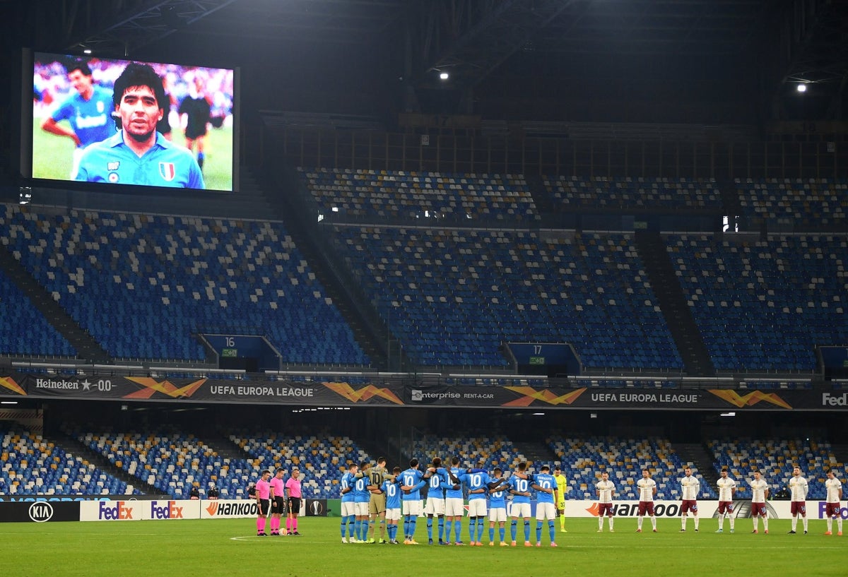 Homenaje de Napoli a Diego Maradona