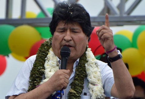 Evo Morales, expresidente de Bolivia