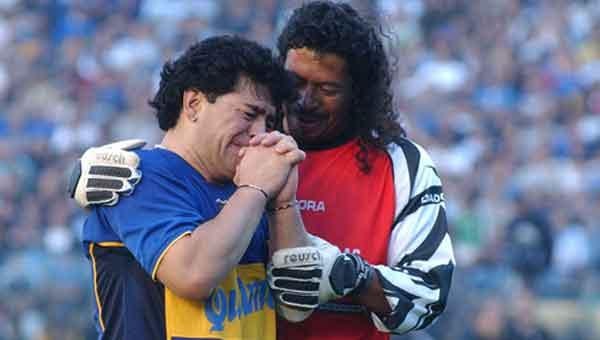 Diego Maradona y René Higuita