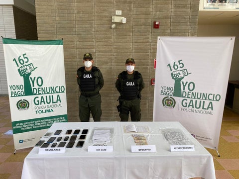 Incautación en cárcel de Ibagué.