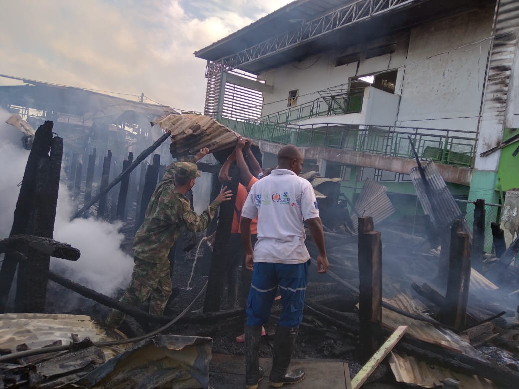 Incendio en Riosucio, Chocó