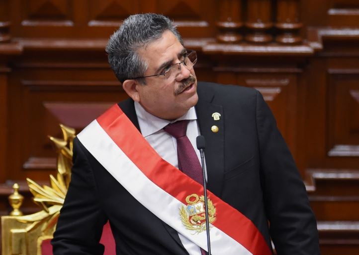 Manuel Merino, presidente interino del Perú