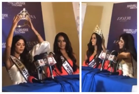 Laura Olascuaga pone la corona a Jenifer Pulgarín, Miss Norte de Santander
