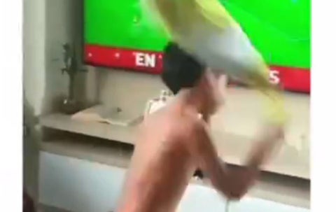 Reacción de niño tras derrota de Colombia