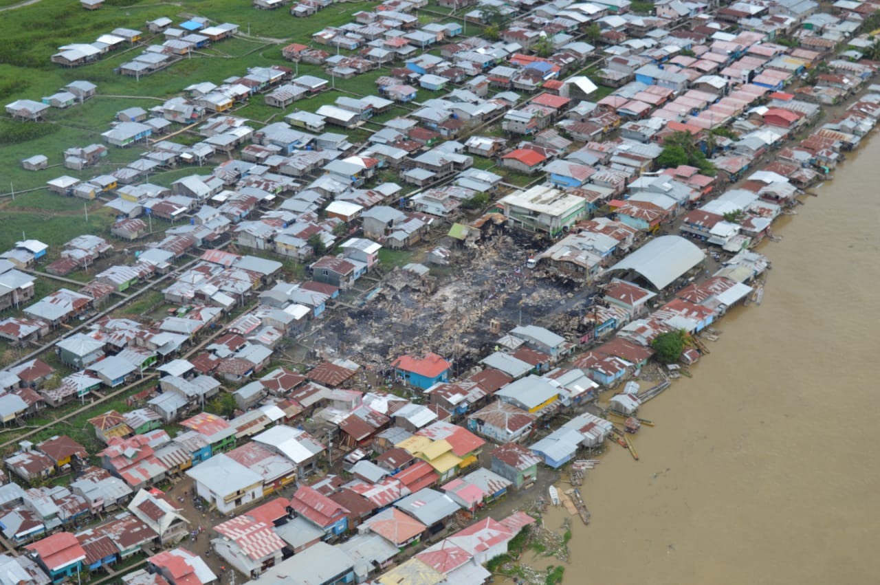 Panorámica incendio Riosucio, Chocó
