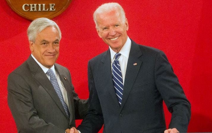 Joe Biden y Sebastián Piñera