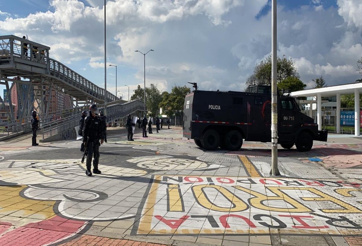 Protestas en la Universidad Nacional el sábado 21 de noviembre
