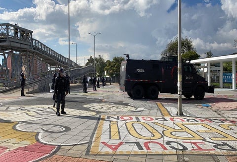 Protestas en la Universidad Nacional el sábado 21 de noviembre