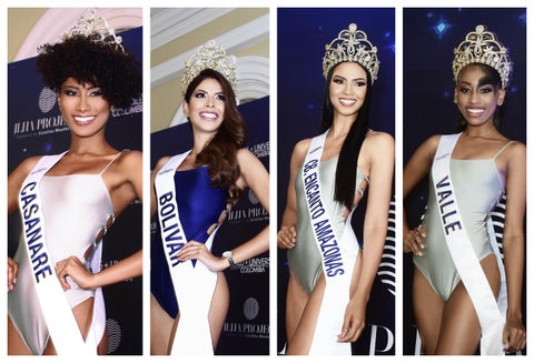 Candidatas de Miss Universe Colombia en vestido de baño