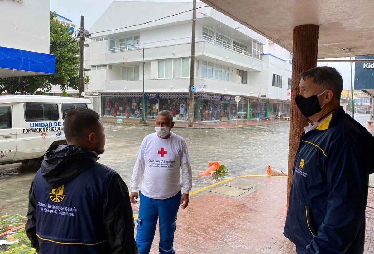 San Andrés inundado por huracán Iota