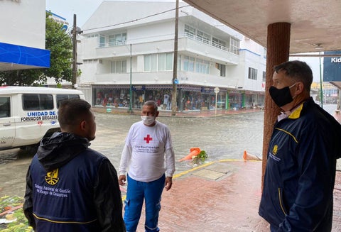 San Andrés inundado por huracán Iota