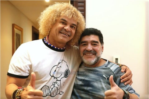 Diego Maradona y Carlos Valderrama