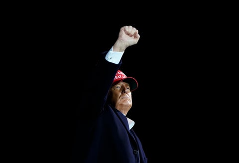 Donald Trump en acto de campaña en Florida