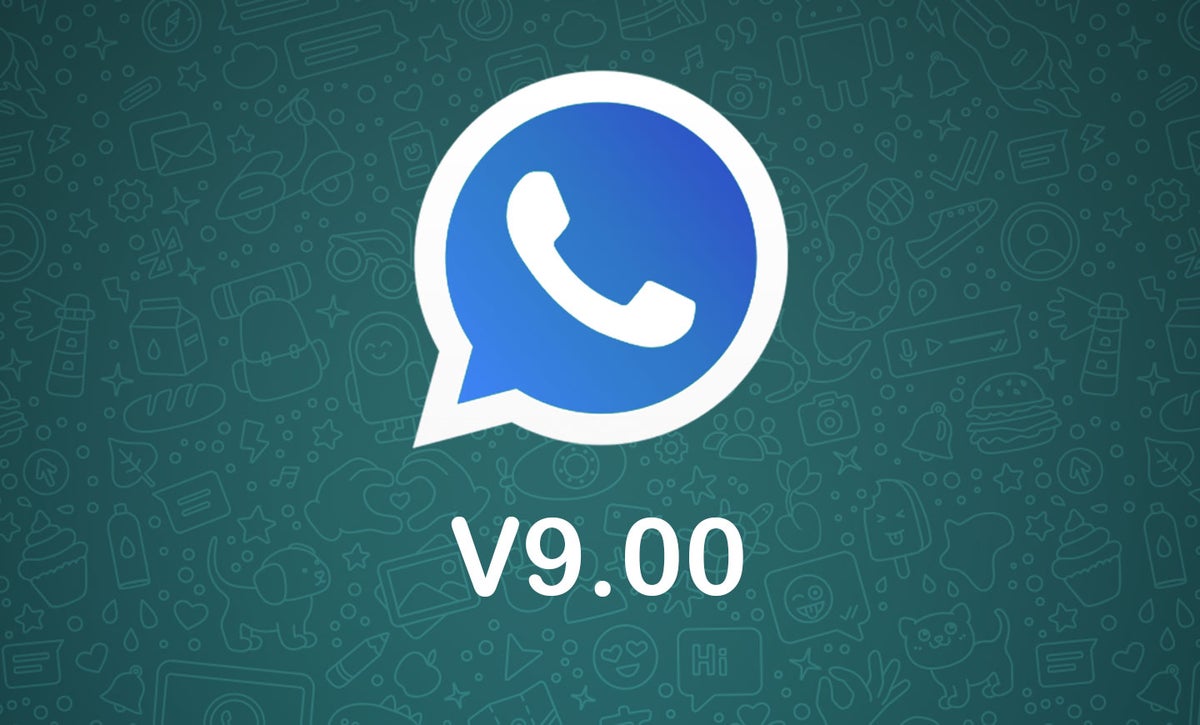 Logo azul de WhatsApp Plus
