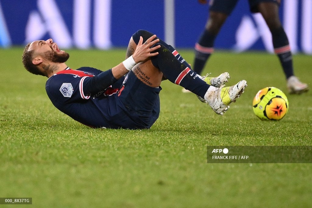 Neymar lesionado 2020