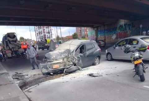 Accidente de tránsito en Bogotá