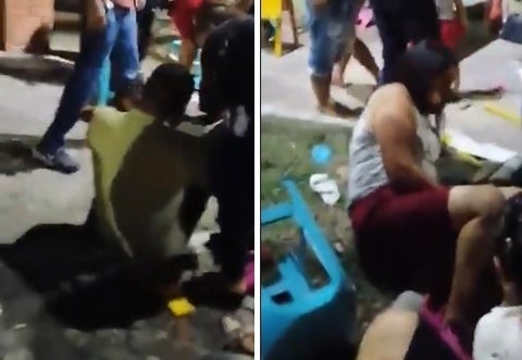 Momento en que camioneta embiste a personas en San Alberto (Cesar)