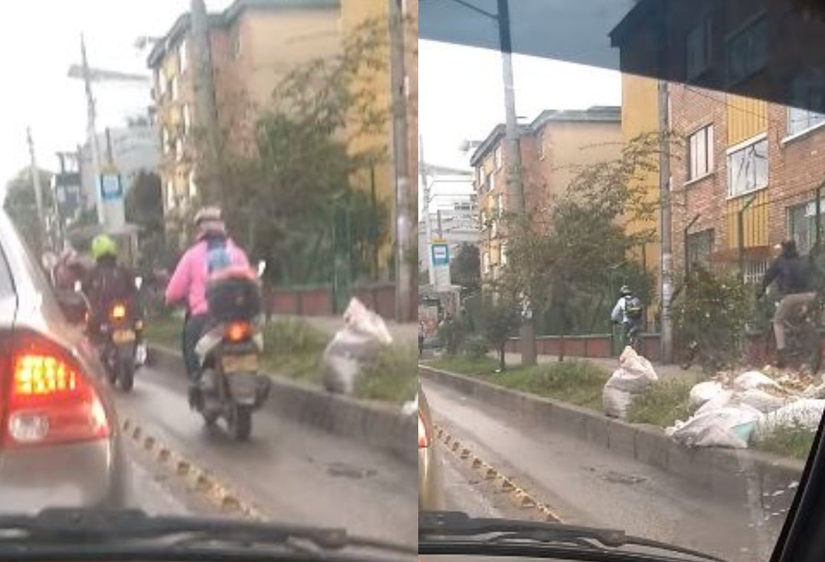 Motociclistas andan por ciclorutas y ciclistas por los andenes en Bogotá